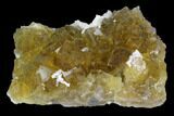 Yellow, Cubic Fluorite Crystal Cluster with Dolomite - Spain #98694-1